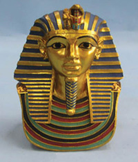 TLH521      Сувенир  Маска фараона, золото    H=18см