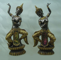 TLH567  Сувенир Индийская танцовщица, полистоун