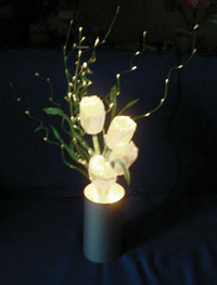 TLY005WHITE Тюльпаны оптоволоконные  белые