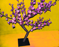 60520Purple/tln206     Яблоня Цветущая 192диода,  67см, фиолетовый  Светящиеся дерево