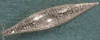 TLN586SILVER      Украшение Капля длинная зеркальная 200мм, серебро