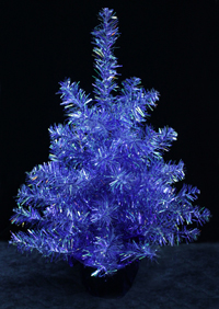 XTT232purple  C442725TM   Н=45см Елочка декоративная блестящая фиолетовая синия